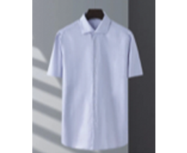 男款商务时尚欧版液氨免烫衬衫长短袖成衣